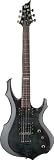 ESP LTD M100FM Electric Guitar (See Thru Black, Flame Maple)