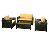 Patio Heaven PH-VEN1-OPEN-5422 Venice Lounge Conversation Set