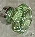 LOTS OF 6- Victorian Old Town 24% Lead Crystal Rich Coke Bottle Green