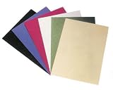 Produkt-Bild: 50 Stk. R&uuml;ckw&auml;nde / Deckbl&auml;tter genarbter Lederkarton, 250gr. A4, wei&szlig;