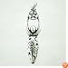 Lunar Goddess Pendant with Moons & Stars in Sterling Silver, #9065