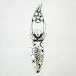 Lunar Goddess Pendant with Moons & Stars in Sterling Silver, #9065