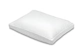 HoMedics Luxurious Comfort Pillow with Goose Down Fill, 400 Thread Count Cotton Cover with Gusset, Silver Guard and CoolCore, Standard