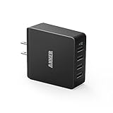 Anker 36W 4ポート USB 急速充電器 PowerIQテクノロジー搭載 (ブラック) 71AN3654WS-BA