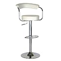 Baxton Studio Adjustable Swivel Modern Contemporary Bar Stool (Set of 2)
