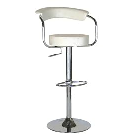 Baxton Studio Adjustable Swivel Modern Contemporary Bar Stool (Set of 2) by Baxton Studio