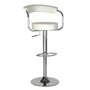 Baxton Studio Adjustable Swivel Modern Contemporary Bar Stool (Set of 2) by Baxton Studio
