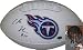 Chris Johnson signed Tennessee Titans Logo Football