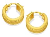 Image of 9ct Gold Creole Hoop Earrings