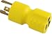 Conntek Locking Adapter with 30 Amp 125 Volt Male Plug To 15/20 Amp Straight Blade Female Connector