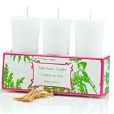 Set of 3 Votive Candles in Gift Box, Citron Du Sud Seda France Pagoda