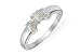 1/5 Carat Diamond 14K White Gold Bridal Ring