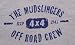 Jeep T-Shirt Mudslingers Off Road Crew Logo (Grey) Large