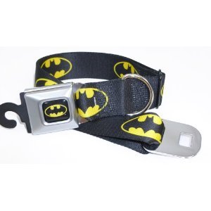  Batman Seat Belt Buckle Dog Collar 1" 15-26"
