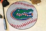 NCAA FLORIDA GATORS BASEBALL SHAPED DOOR MAT RUG