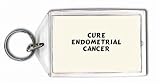 Cure Endometrial Cancer Keychain