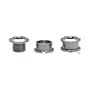 Problem Solvers Single Chainring Bolts, Aluminum, Silver, Set of 5