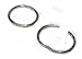SOLID .925 STERLING SILVER HINGED HOOP EARRINGS 12mm TWIST, LEAD & NICKEL FREE!