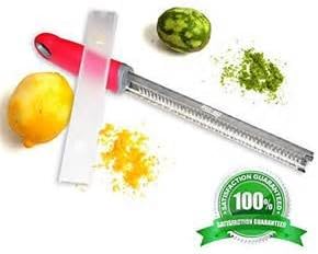 Flash - Best Micro Grater Zester For Citrus Cheese Spices Lemons Limes Oranges Cheese Garlic Spices Ginger Nutmeg Chocolate Heavy Duty Stainless Steel Cover