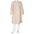 Mens Yoga Clothing Cotton Embroidered Kurta Pajama Size L Chest :42 (gkp612)