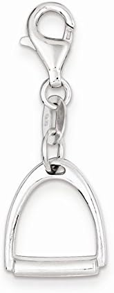 Sterling Silver Small Polished Horse Stirrup Charm