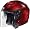 HJC IS-33 WINE SIZE:MED MOTORCYCLE Open-Face-Helmet