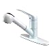 Elements of Design ES886W Daytona Single Handle Kitchen Faucet with Pull-out Sprayer and Optional De