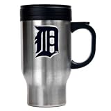 Detroit Tigers Stainless Steel Travel Mug - Primary Logo MLB Baseball