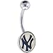 Major League Baseball Logo CURVED Belly Ring - New York Yankees