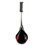 Cherry Amber and Sterling Silver bloody tear Small Drop Pendant
