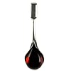 Cherry Amber and Sterling Silver bloody tear Small Drop Pendant
