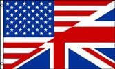 USA UK Friendship 3x5 Foot Polyester Flag