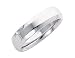 Men's 6mm Wedding Band in Platinum with Beveled Edge