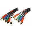 Cables Unlimited AUD-1380-12 12.5 Feet RCA Component Video/Audio Cable (Black)
