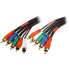 Cables Unlimited AUD-1380-12 12.5 Feet RCA Component Video/Audio Cable (Black)
