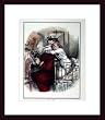 Art Poster Wood Framed Print - Caught - Artist: Thomas Nast- Poster Size: 18 X 14