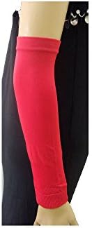 Arm Stretch Sleeves Cover Glove Veil Hejab Hijab Islam For Modest Muslim Abaya (Reds)