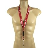 TAMPA BAY BUCS BUCCANEERS LANYARD TICKET/ID BADGE HOLDER KEYCHAIN