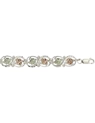Black Hills Gold Sterling Silver 7 3/4" Bracelet