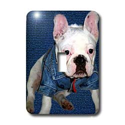 Dogs Bulldog - French Bulldog Puppy - Light Switch Covers - single toggle switch