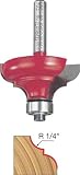 Freud 38-504 1-1/2-Inch Diameter Classical Bold Cove and Round Router Bit with 1/4-Inch Shank