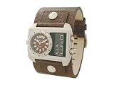 Kahuna Men's KTY-0003G Watch Brown Dial Brown Leather Strap