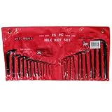 25 Pc Allen Wrench Hex Key Set- SAE/ MM