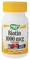 Nature's Way - Biotin, 1000mcg, 100 lozenges