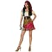 In Character Costumes, LLC Gypsy Teen Dress, Tan/Blue/Gold/Burgundy, Medium