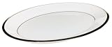 Lenox Solitaire White Platinum-Banded Bone China 13-3/4-Inch Platter