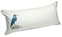 Hatteras Hammocks B-CRANE Large White Linen Pillow with Crane Embroidery