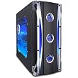 Aspire Black X-Cruiser Case ATX Mid-Tower Case with Clear Side, Front USB, Audio and Firewire Ports
