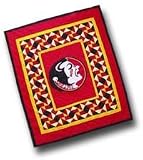 NCAA Florida State Seminoles Quilted Cotton Throw