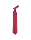 Versace Wine Red Mini Paisley Logo Woven Silk Tie